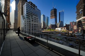 Etats-Unis, New-York, Manhattan, reconstruction du site de Ground Zero avec le One World Trade Center (Freedom Tower)   United States, New York, Manhattan, reconstruction at Ground Zero with the One World Trade Center (Freedom Tower)